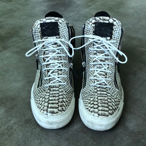Giuseppe Zanotti Snake Skin Vintage Sneakers - Picture 3 of 5